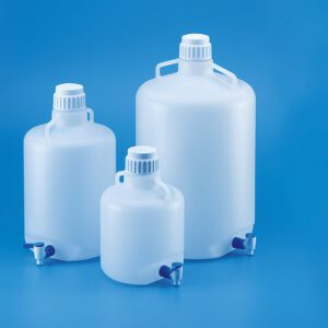 Narrow Mouth Round Carboy with Stopcock, PP