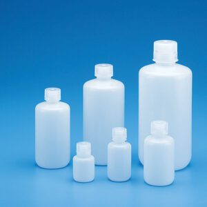 Narrow Mouth Bottles, HDPE, with PP closure, Lab Pack