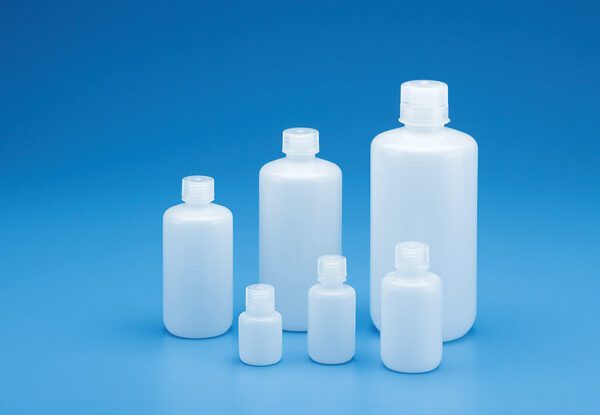 Narrow Mouth Bottles, HDPE, with PP closure, Lab Pack
