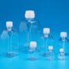 Sterile Graduated Square Media Bottle, PETG with white HDPE closure - Image 2