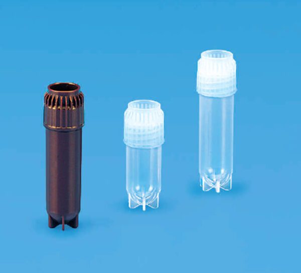 Amber Storage Vial, Star Foot, PP with HDPE Closure