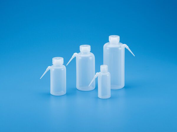 Wide Mouth New Type Wash Bottle, LDPE, with built-in Delivery Tube