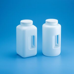 Large Wide Mouth, Square & Round bottles, HDPE