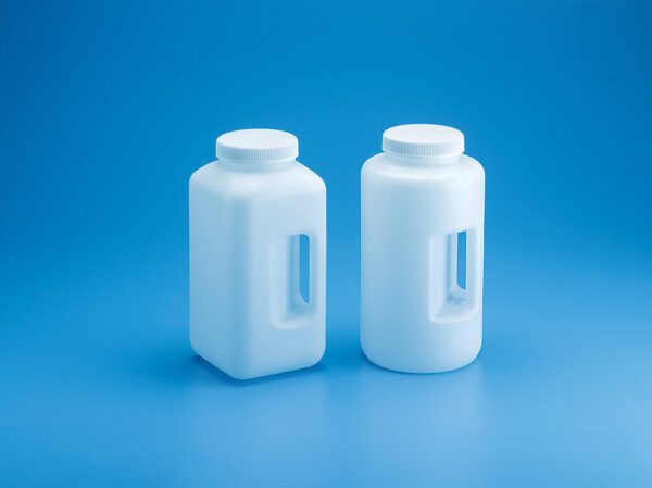 Large Wide Mouth, Square & Round bottles, HDPE