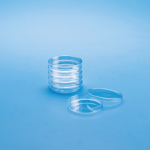 Petri dishes, Aseptic, Semi-Stackable, Non-Vented, PS