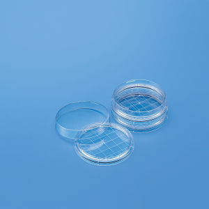 Contact Plates with Grid, Grip-Lock, Fully Stackable, Gamma Sterile, Vented, PS