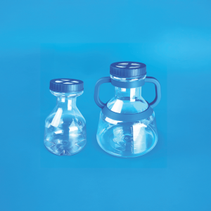 Sterile High Efficiency Erlenmeyer Cell Culture Flask, PC with HDPE closure