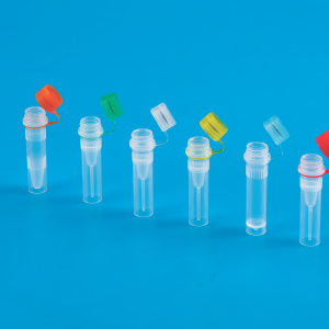 Screw Cap Tubes, Clear-With Looped Caps